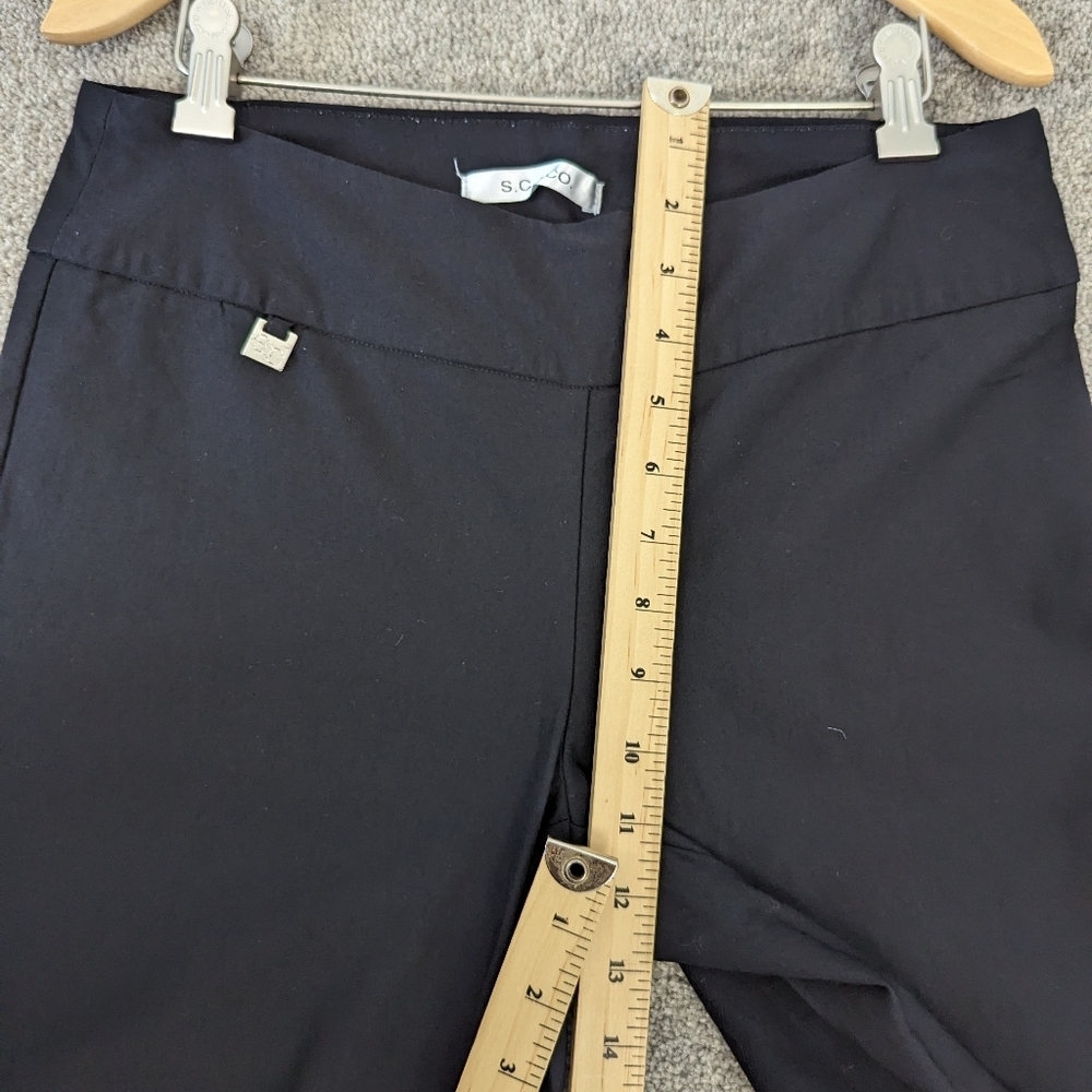 Women's S.C. & Co. Black Stretch Ankle Pants Size 10 - Picture 7 of 9